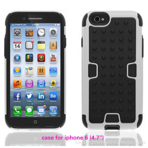 Crystal Mobile Phone Case for iPhone 6/Plus, Football Veins/Lines, PC+Silicone, FashionableNew
